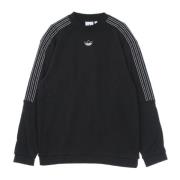 Svart lett crewneck sweatshirt med logo