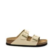 Beige Sommer Sandaler for Kvinner