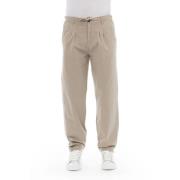 Chino Pants - Lukking med frontknapp