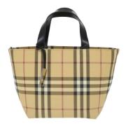 Pre-owned Beige Fabric Burberry veske