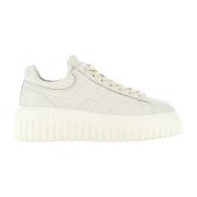 Ivory Skinn Sneakers med H-striper