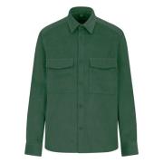 Cord Overjacket Overshirt Grønn