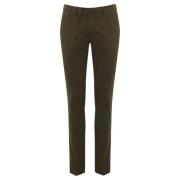 Slim Fit Bomull Twill Bukser Brun