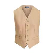 Beige bomullsvest