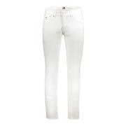 Hvit Denim Jeans med Slim Fit