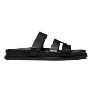 Perfekt Svart Sport Slide Sandal