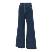 Mørkeblå Wide Leg Jeans