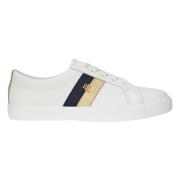 Hvit Lauren By Ralph Lauren Hvite Janson Leather Sneakers Sko