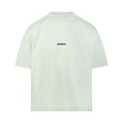 Grønn Logo Oversize Fit T-skjorte