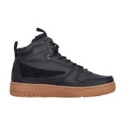 Svart High-Top Sneaker Snøring