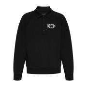 Polo Sweatshirt med Stilig Brodering