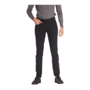 Sort Slim Fit 5-lommers Bukser