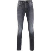 Slim Fit Mørk Grå Denim Jeans