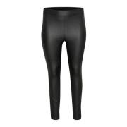 Slim-fit Coated Jeggings Svart Dyp