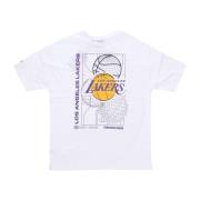 NBA Lakers Grafisk Tee Hvit/Svart