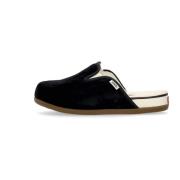 Svart/Marshmallow Semsket Slip-On Mule