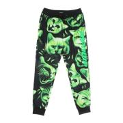 Svart Neon Nerm Sweatpants Stilig Komfort