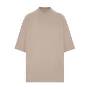 Beige Bomull Oversize T-skjorte