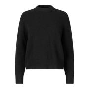 Black Alpaca Wool Sweater