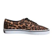 Leopardmønstret Lave Sneakers Gummisåle