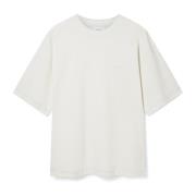 Offwhite Stitch Oversized T-Shirt Top