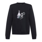 Sweatshirt med broderi