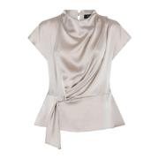 Blouse drapé Silver Cloud