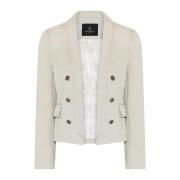 Elegant Eucalyptus Blazer med lommer