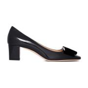 Svart Patent Skinn Pumps