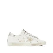 Hvite Silver Star Calf Sneakers