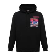 Neon Universe Sweatshirt med Snørehette