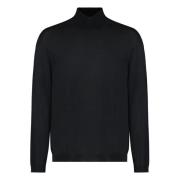 Ribbestrikket Turtleneck Pullover