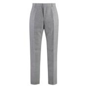 Houndstooth Wool Trousers