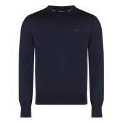 Ribbet Ull Crew-Neck Genser