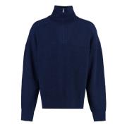 Ribbestrikket Turtleneck Genser