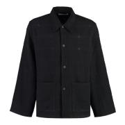 Klassisk Krage Ullblanding Overshirt