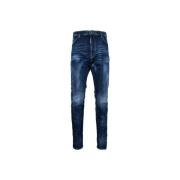 Menns Knapp Jeans