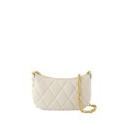 Quiltet Lær Rocking Pouch - Beige