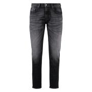 Slim Fit Jeans med Baklogo