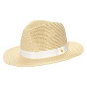 Natur Lauren By Ralph Lauren Natural Fodora Straw Hat Accessories