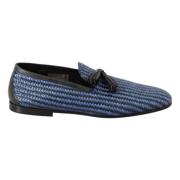 Elegante vevde skinnloafers