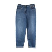 Glidelås Knapp Wide Leg Jeans