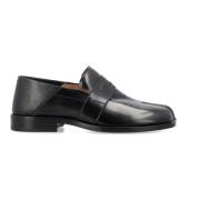 Sorte Tabi Loafers - Premium Kalveskinn