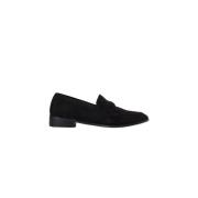 Sort semsket loafers