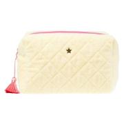 Terry Quilted Make-Up Pung Stor Blek GUL M/Bubblegum Rosa