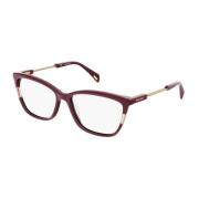 Burgundy CatEye Briller for Kvinner