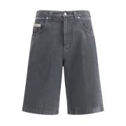 Baggy Denim Shorts med Fem-Lomme Design