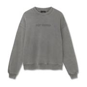 Vintage Distort Washed Steel Grey Sweatshirt