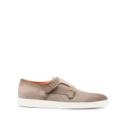 Taupe Suede Casual Loafers