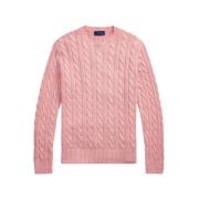 Rose Cable-Knit Mineral-Dyed Jumper